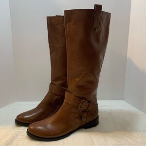 Nine West Brown Leather Riding Boots